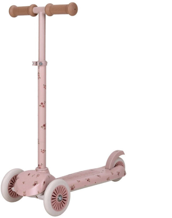 Little Dutch sparkesykkel med 3 hjul i rosa