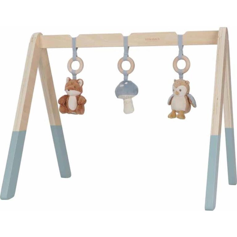 Babygym med myke opphengte lekefigurer